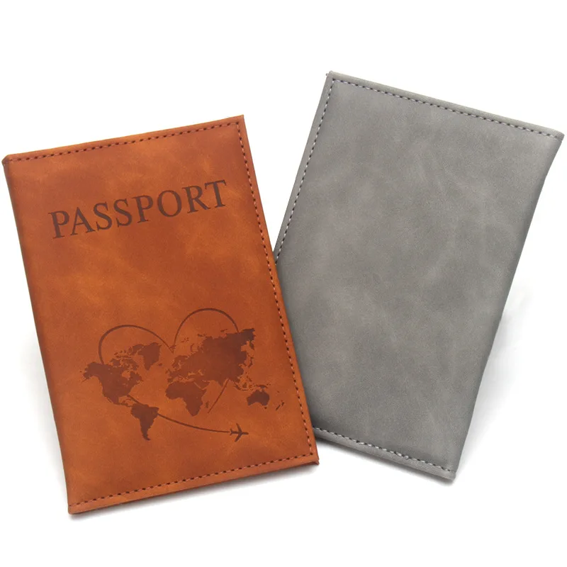 خريطة جميلة غطاء جواز السفر موضة محفظة السفر وثيقة Orginizer Passport Personalizé اسم على جواز السفر الواقي