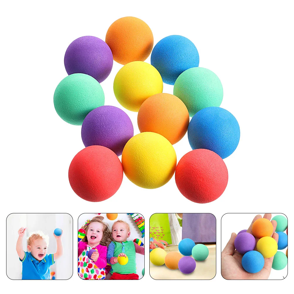 24 Pcs Game Eva Sponge Ball Kids Toys Child Plaything Foam Bounce Relief Balls Baby