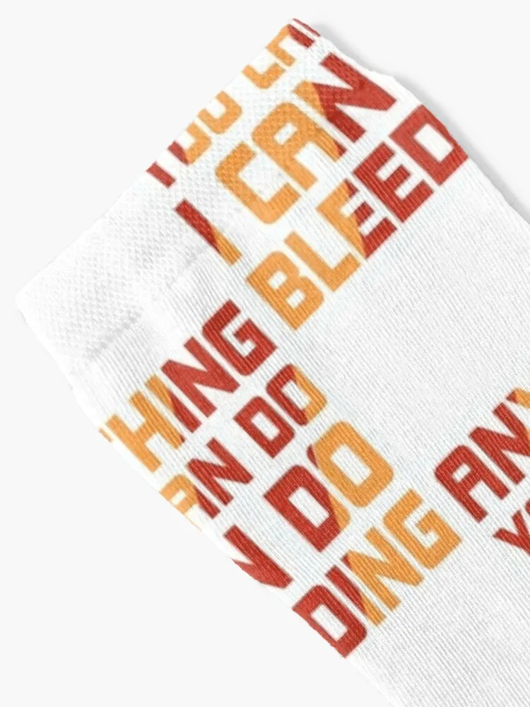 anything you can do i can do bleeding shirt, funny Motivation and Inspiration Socks hiking new year Socks Men Women's