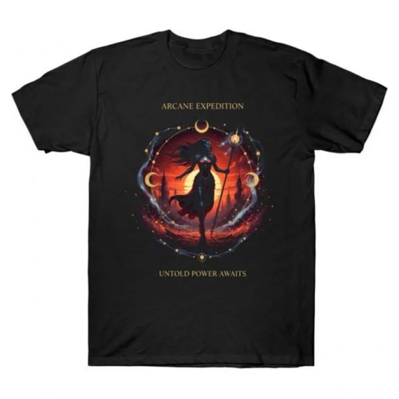 Lune Mage Expeditioner Clair Obscur Expedition 33 Gift for RPG 100% cotton print tee Short Sleeve Graphic T-Shirt All size tops