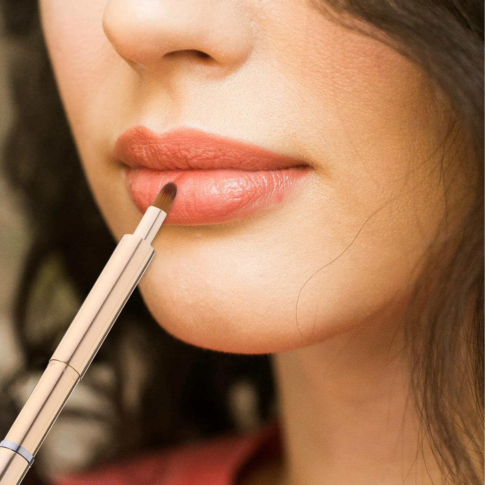 Intrekbare borstel, draagbaar make-uphulpmiddel voor vrouwen, lipgloss applicator, borstel, lippenbalsem applicator