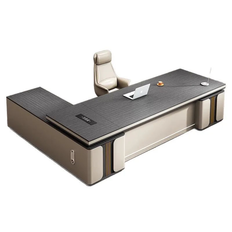 

Light luxury boss table, office desk and chair combination office, high-end manager, supervisor, large class, office furniture