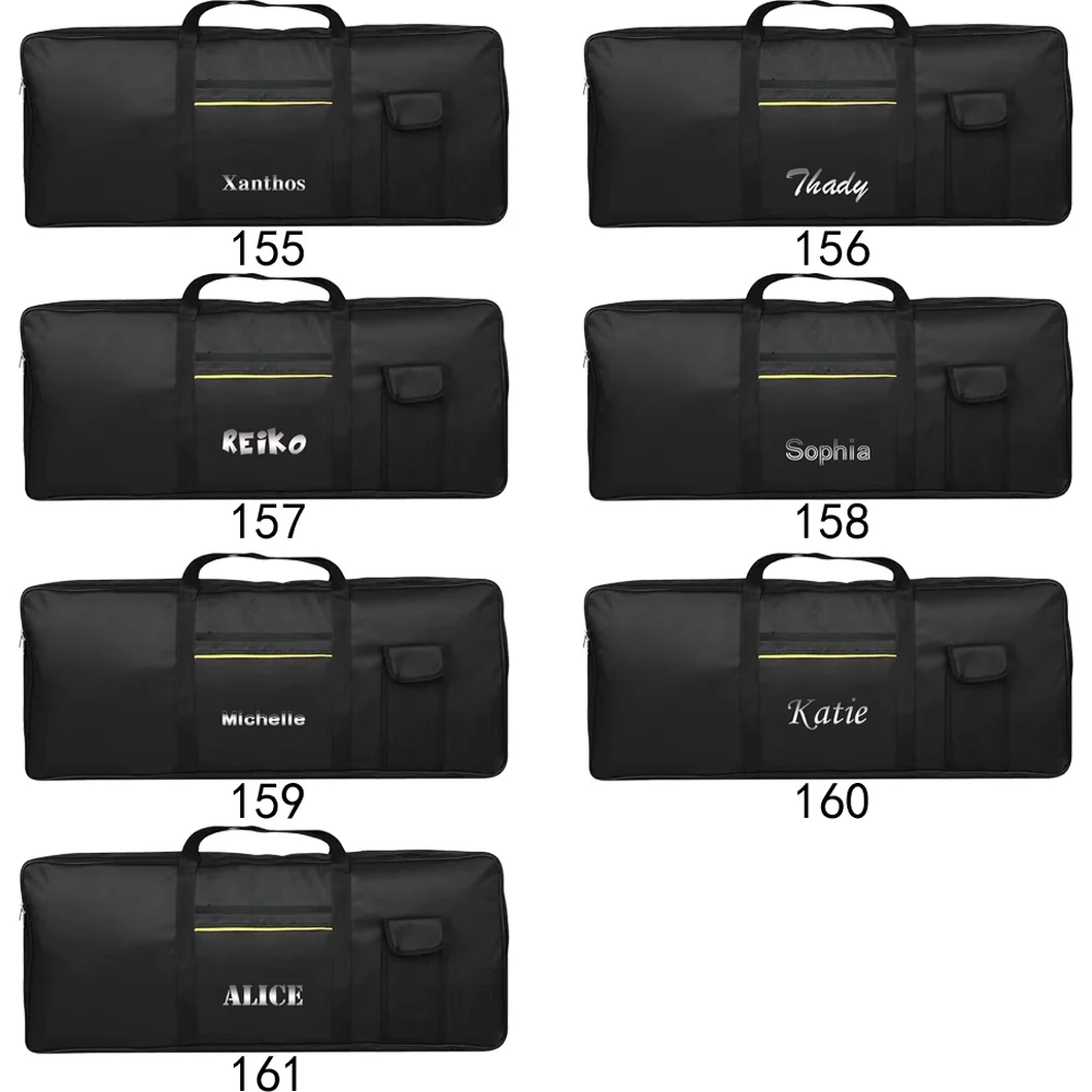 Customized Name 61 Key Electronic Piano Bag Oxford Cloth Bag Instrument Box Waterproof and Dustproof Bag Fashion Pattern