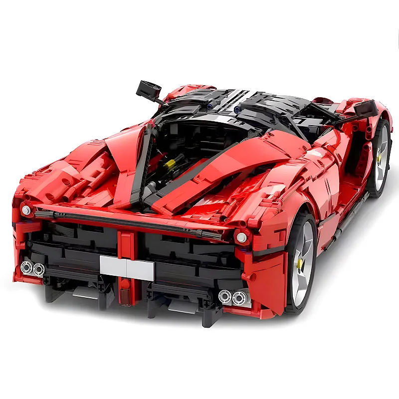 New MOC Technical Red Super Sprot Car Model Building Block Compatible 42143 Vehicle Brick Puzzle Toy Assembly Christmas Gift Kid