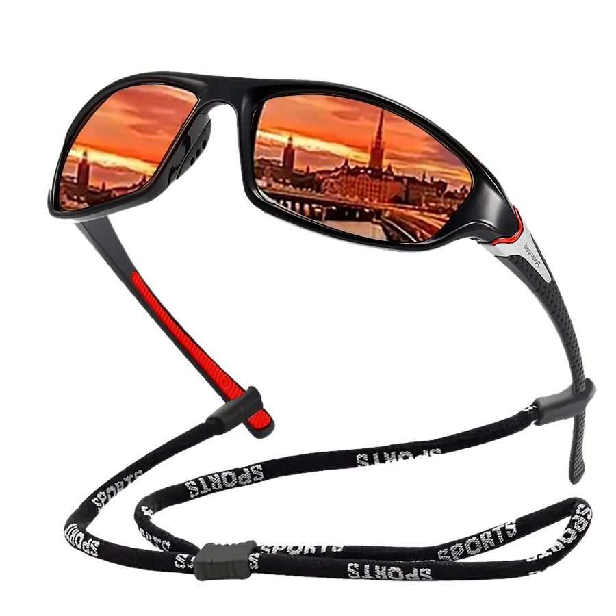أزياء مربع الدراجات النظارات الشمسية الرجال النساء القيادة الصيد الفاخرة العلامة التجارية مصمم نظارات شمسية نظارات UV400
