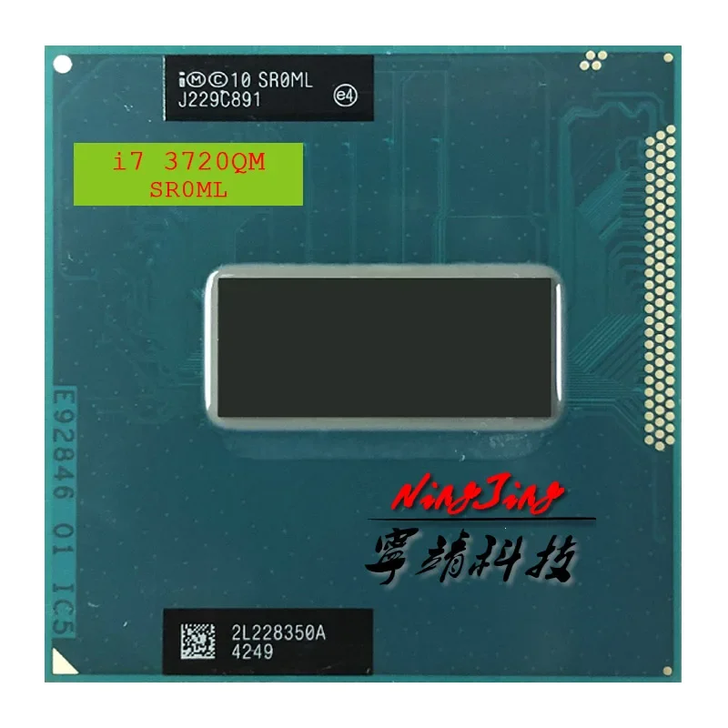 Intel Core i7-3720QM i7 3720QM SR0ML 2.6 GHz Used Quad-Core Eight-Thread CPU  6M 45W Socket G2 / rPGA988B