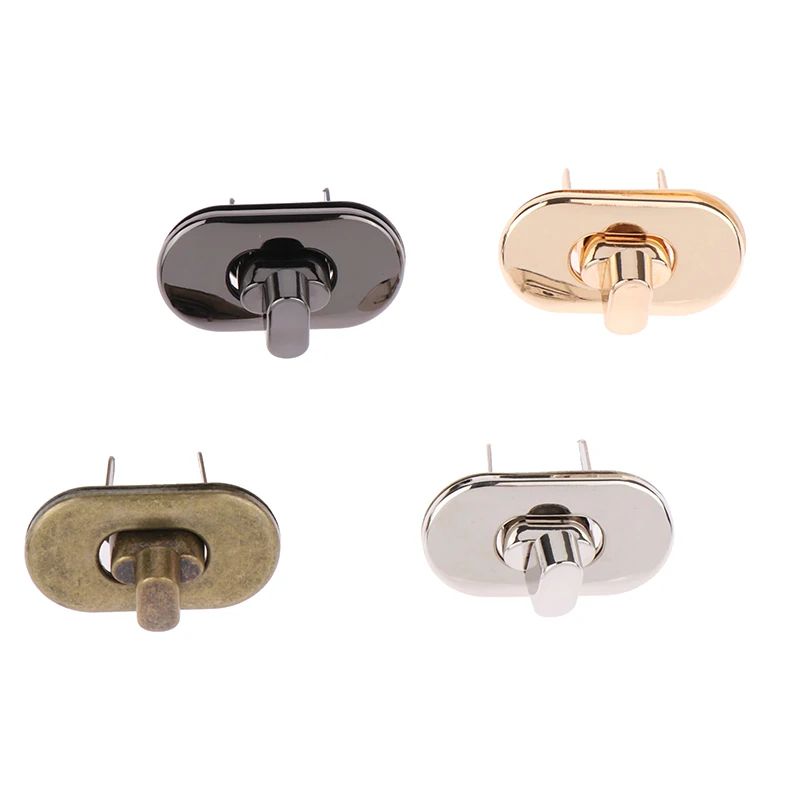 

Mini Oval Twist Lock Turn Locks Metal Closure Buckle For Purse Wallet Women's Handbag Shoulder Bag Accessories