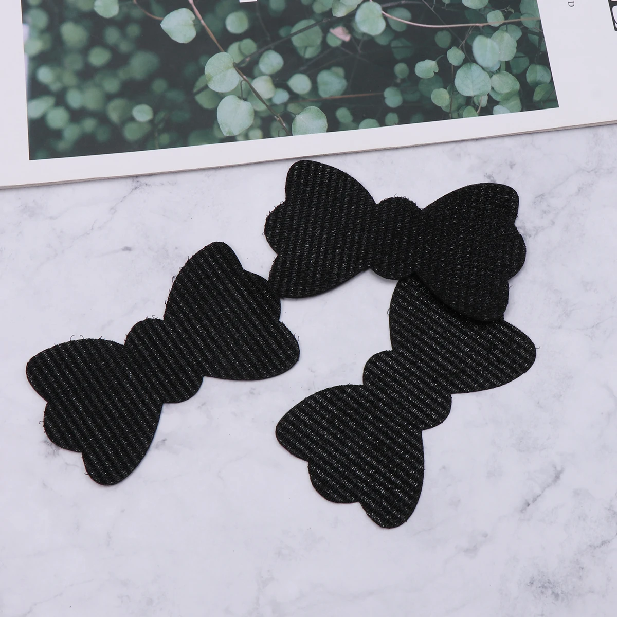 

10Pcs Large No Metal Elastics Hair Stickers Perfect For Thick Ponytails Hair Holders Hair Bang Stickers