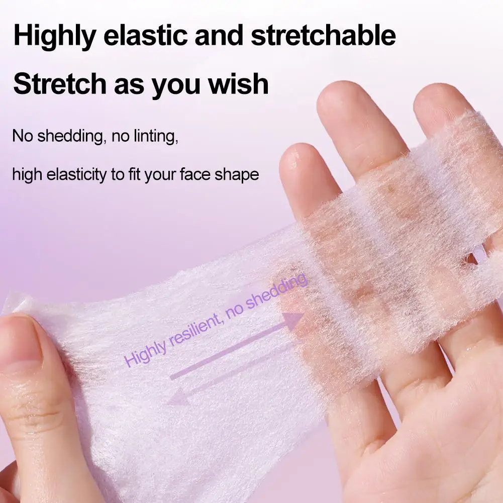 保湿フェイシャルコットンパッド 伸縮性 軽量 通気性 オープンホールデザイン 3 in 1 多機能メイク落とし