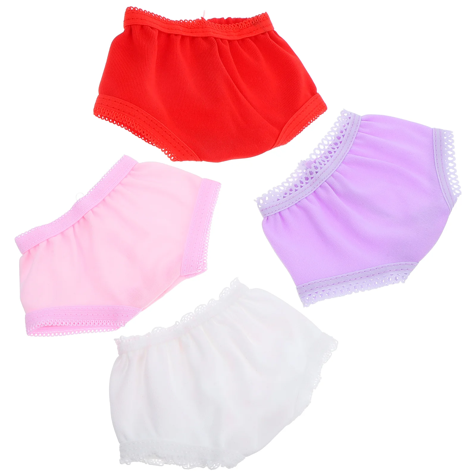 4 Pcs Girls' Shorts 18 Inch Panties Toy Toys Accessory Elasticity Accessories Reusable Baby