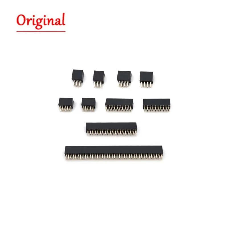 1.27mm Double row female row pin 2×2/3/4/5/6/7/8/9/10/12/14/16/40/50p socket female seat straight needle Female Header connector