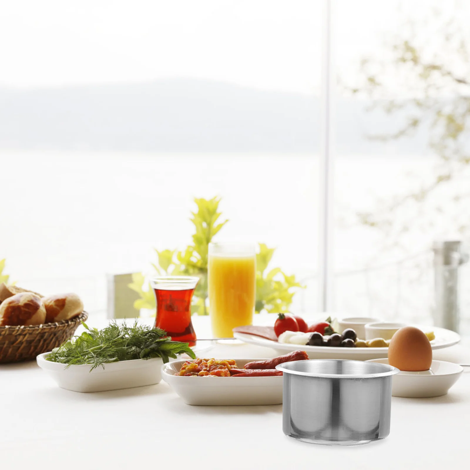 

Stainless Steel Cup Holder Large Capacity Adjustable Design for Car RV Boat Desk Drink Stand Portable Beverage Rack