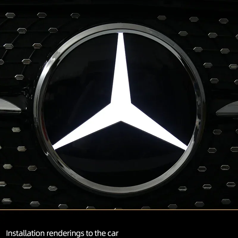 

Car Front Grilled Star Emblem LED Illuminated Logo White Light for Mercedes Benz c117 W204 W205 W213 W253 W166 W176 GLA GLAE