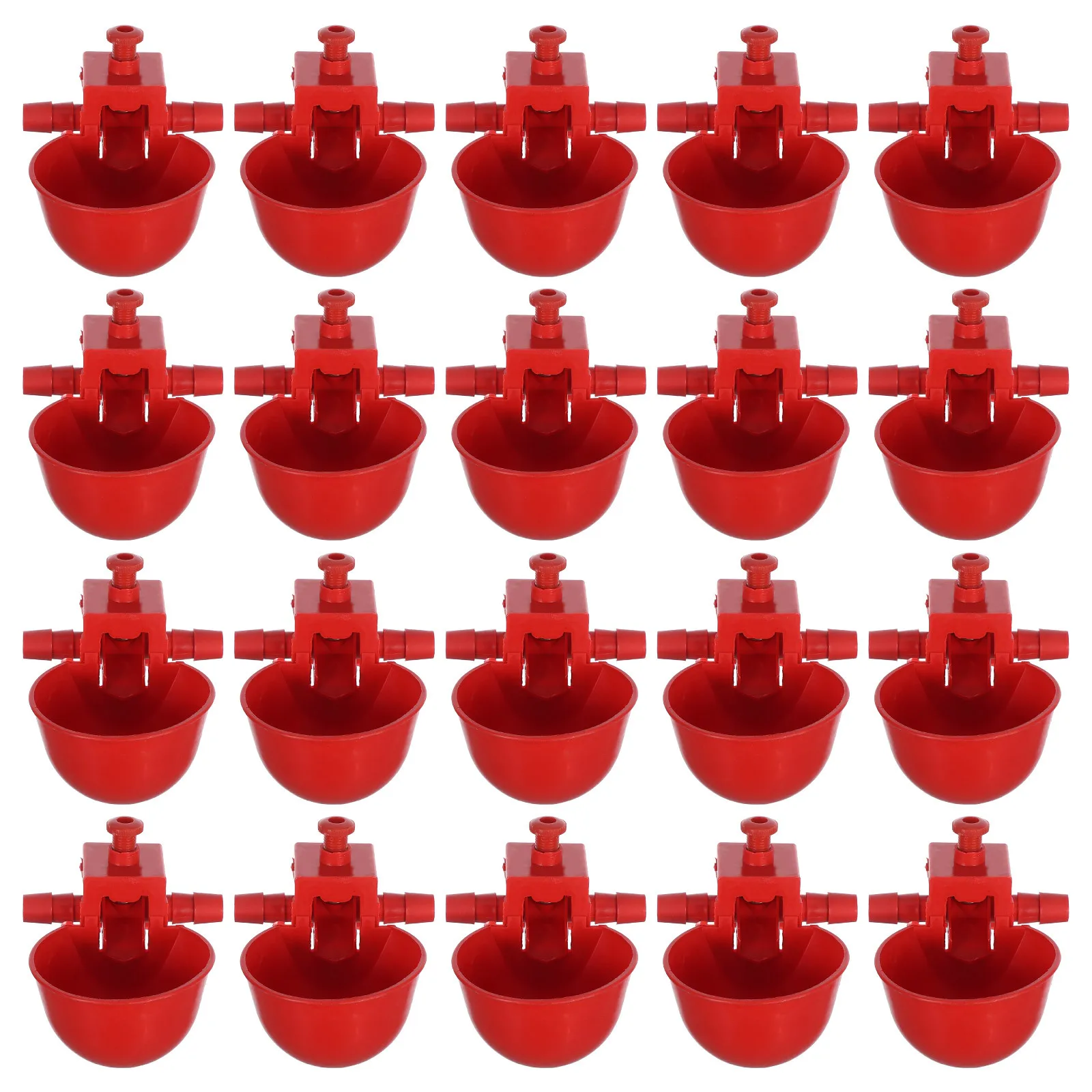 

20Pcs Automatic Chicken Waterer Adjustable Trigger Drinking Cups Quail Pigeon Bird Poultry Farm Water Bowls Clean Water System