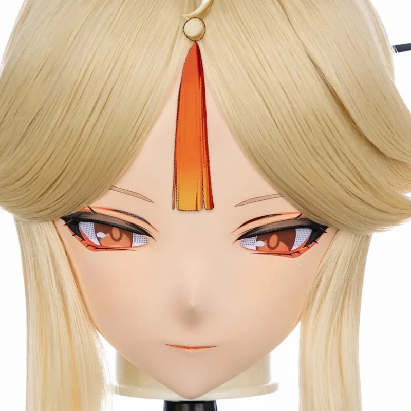 

(MEO075) Customize Handmade Full Head Lockable Crossdress Male to Female Japanese Cartoon Anime Game Character Kigurumi Mask