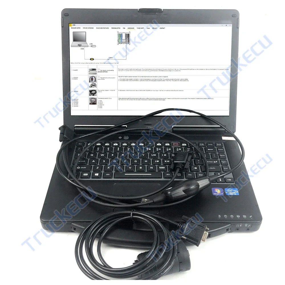 

CF53/C2 Laptop for Liebherr Lidia pk sculia Diagnostic software Deutsch Cable Crane Excavator canfox Diagnostic cable Tool
