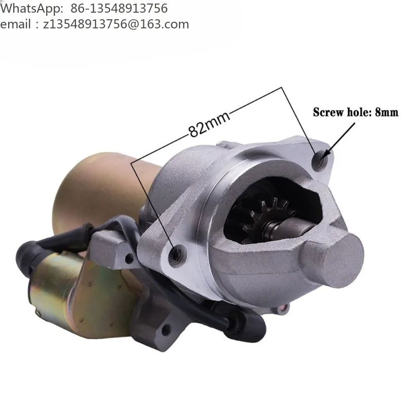 12V QDJ112 Permanent Magnet Starter Motor Fit 182F 188F KG390 Engine Electric Start Modify
