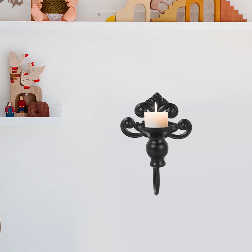 

2Pcs Style Metal Wall Sconce European Pattern Tea Light Holder for Living Room Bedroom Dining Room Decor