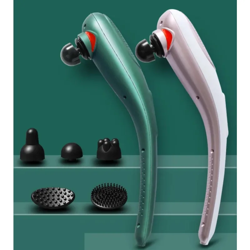 6 In 1 Electric Wireless Neck Massager Hammer Relax Multifunctional Cervical Vertebra Roller Massage Stick Fitness Massage