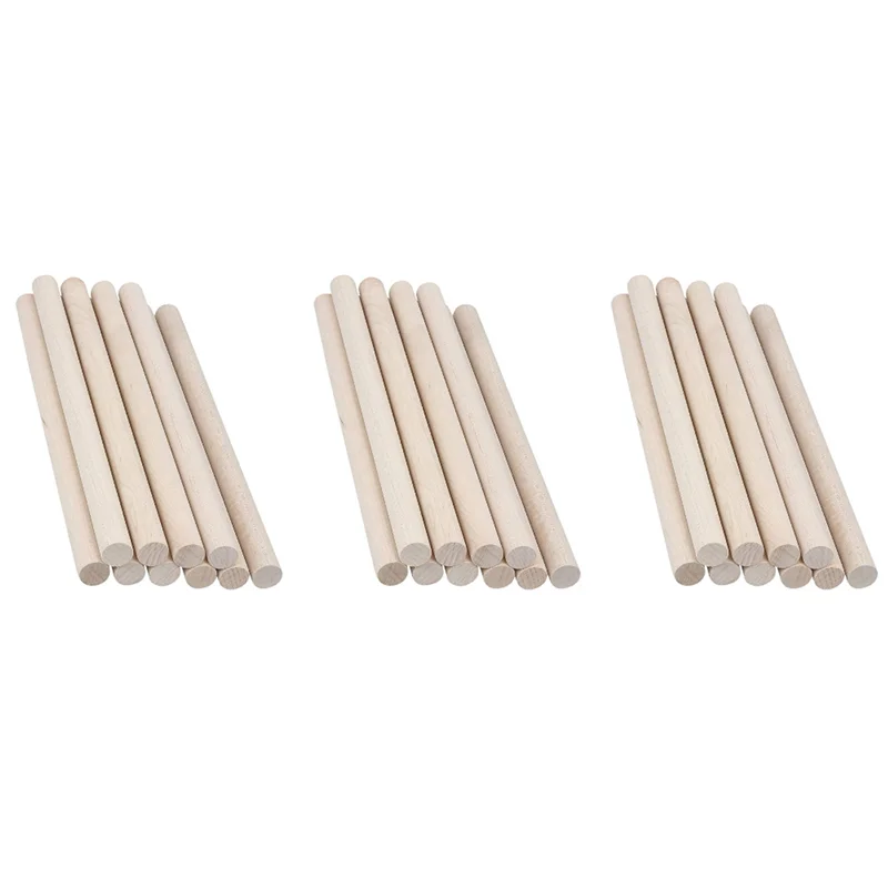 

A02M-150 шт. деревянные дюбели, необработанные деревянные дюбели, палочки из твердой древесины для изготовления поделок, макраме, сделай сам и многое другое, шлифованные гладкие