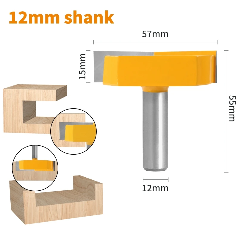 Ysusun – fraise pour le bois, 8MM, 12MM, 12.7MM, tige de nettoyage, mèche de routeur inférieure, travail du bois