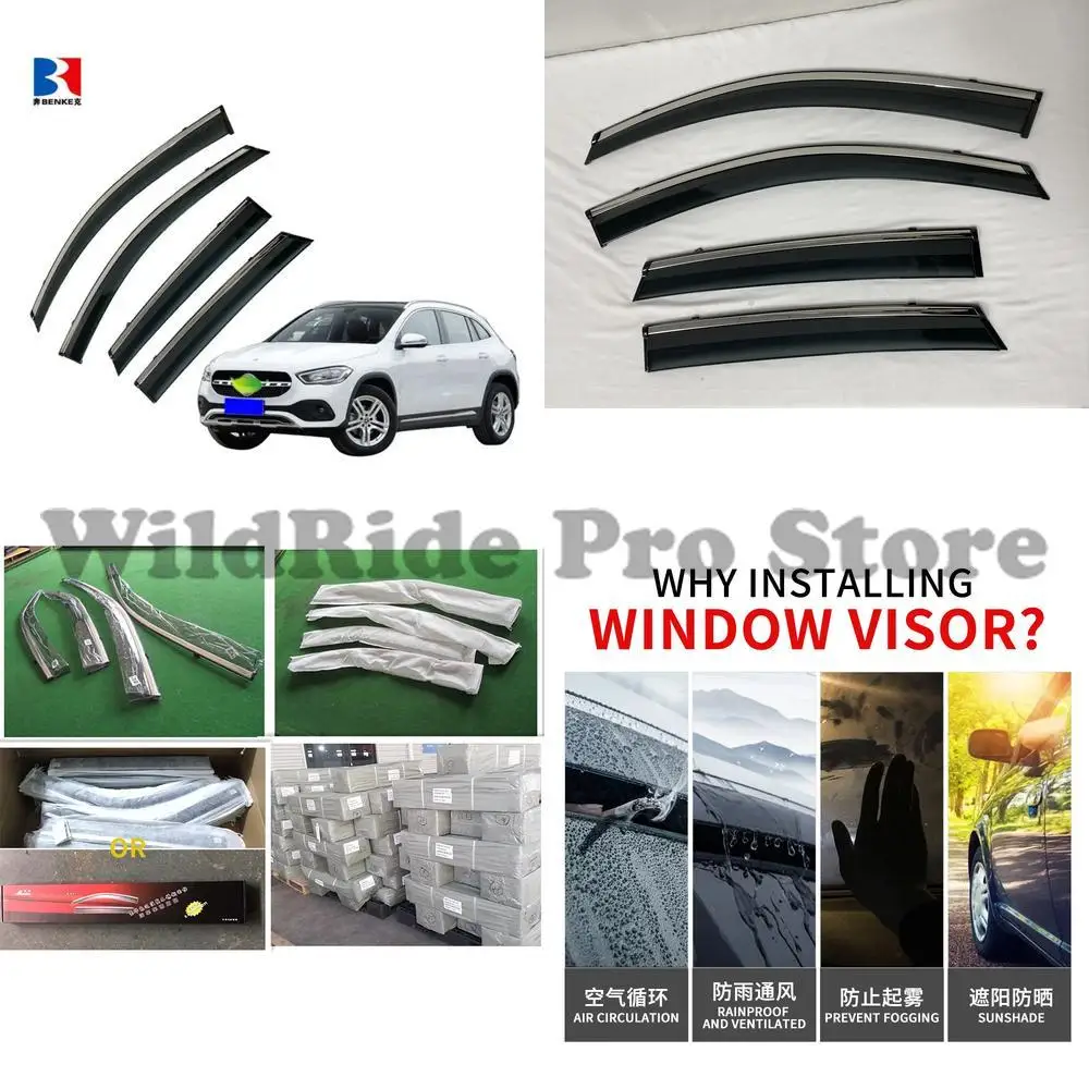 

1 set 4pcs high quality injection deflector sun visor for Mercedes GLA 200 2020