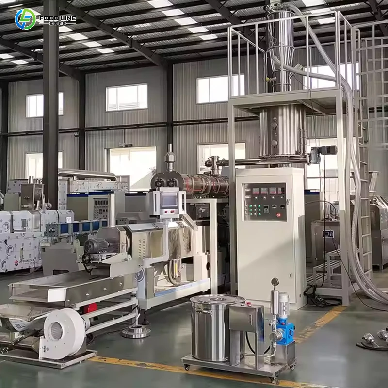 CE Automatic Snack Food Extrusion Production Line for Corn Flakes and Puff Making Machine with High Capacity FL Customized