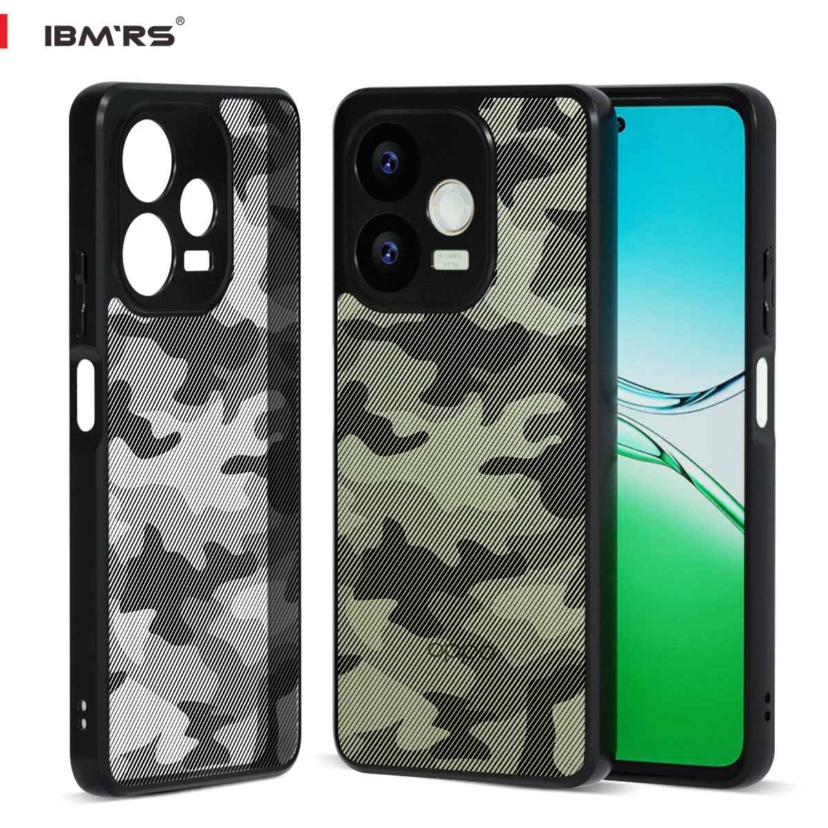 

for Oppo A5 Pro 4G/5G Case, compatible A5 Energy Military Camo Shockproof TPU Cover, Anti-Drop Scratch Resistant Phone Case