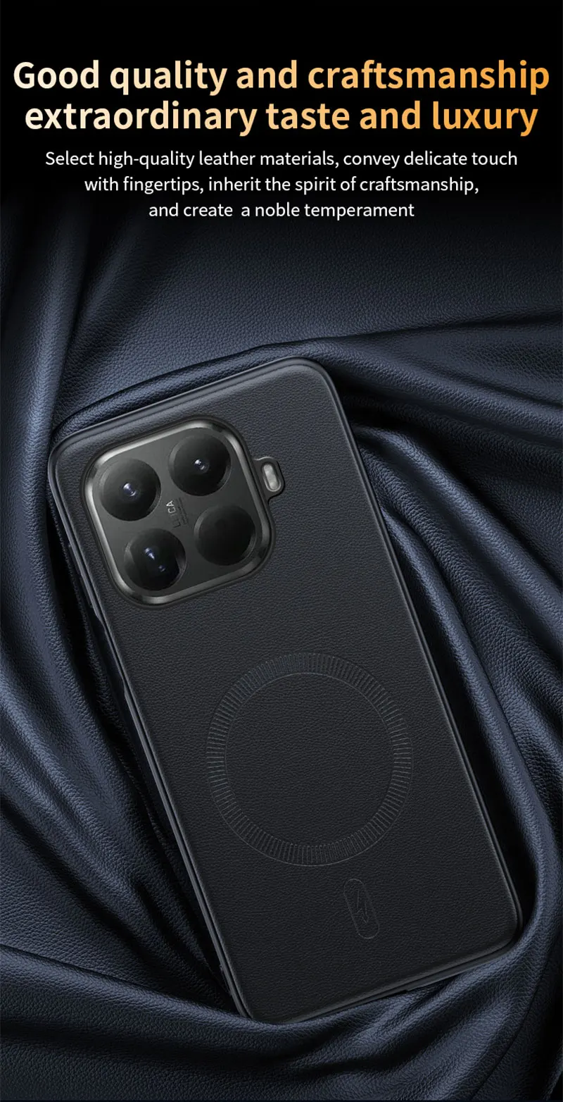 Für Xiaomi 15T Pro Hülle Magnetische Leder-Schutzhülle Für Xiaomi 15T Pro Anti-Fingerabdruck Rutschfest PC+TPU – Detail 8