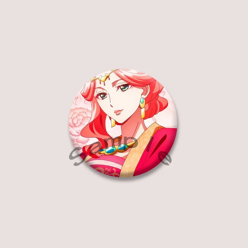 أنيمي يوميات الصيدلي عملة بروش Kawaii Maomao شارة مستديرة لحقيبة الظهر اكسسوارات لطيف جينشي زوج دبابيس مجوهرات هدية