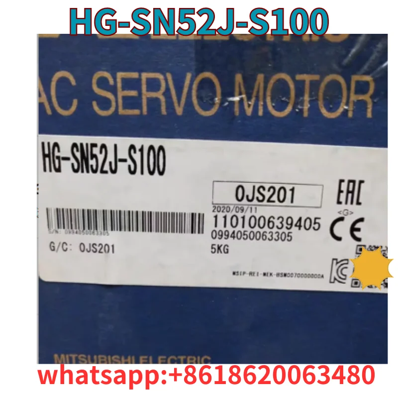 Rapid delivery of new HG-SN52J-S100 servo motors