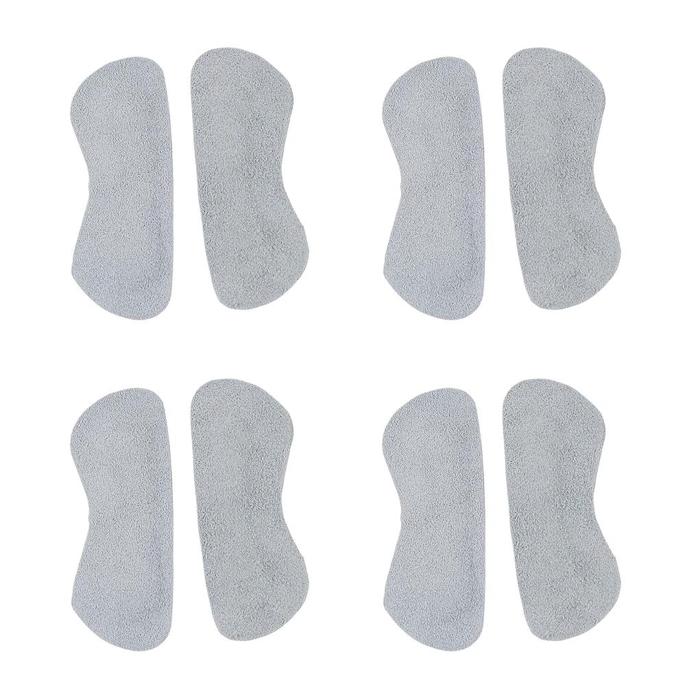 

4 Pairs Post after Suede Shoe Insoles Half Anti Drop Heel Inserts Liners Flannel Women's Cushion Pad