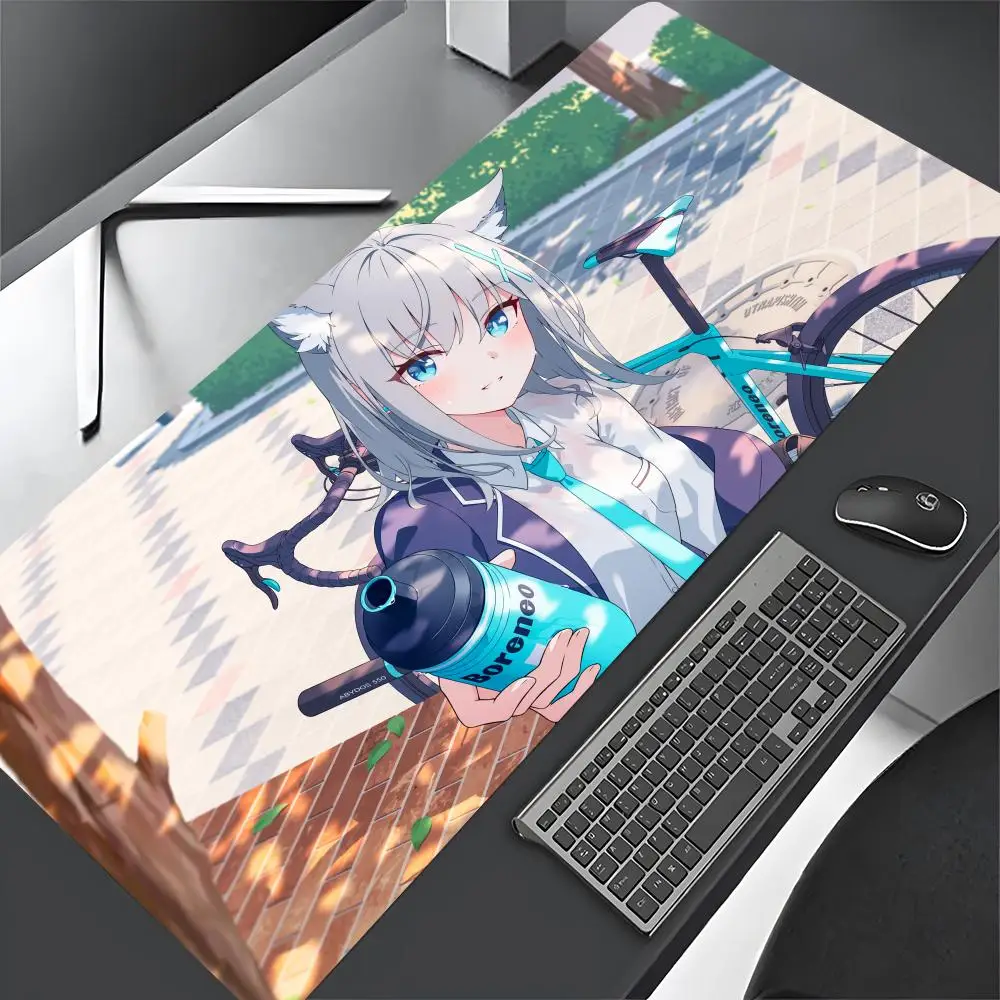 

Anime Shiroko Sunaookami Mouse Pad Gaming Mousepad Abstract Large 900x400x5mm MouseMat Gamer XXL Mause Carpet PC Desk
