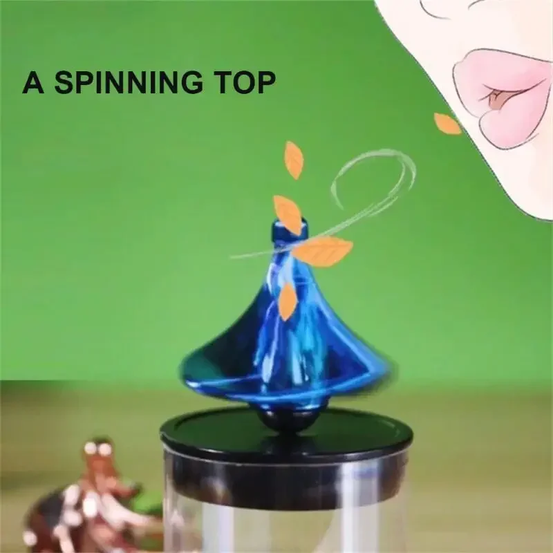 Funny Spinning Finger Tops Fidget Spinner Stress Relief Colorful Rotating Toys Gyro Decor Kids Children Cool Novelty Spin Gifts