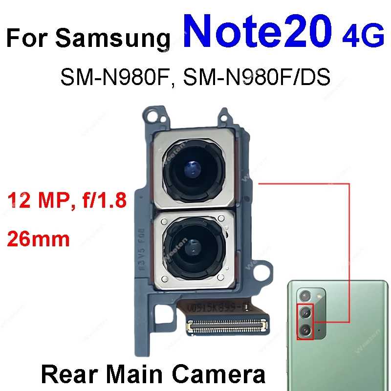 Back Camera Module use For Samsung Galaxy Note20 Ultra 5G SM-N980 N981 N985 N986 Small Front Camera Flex cable Accessory Parts image 3