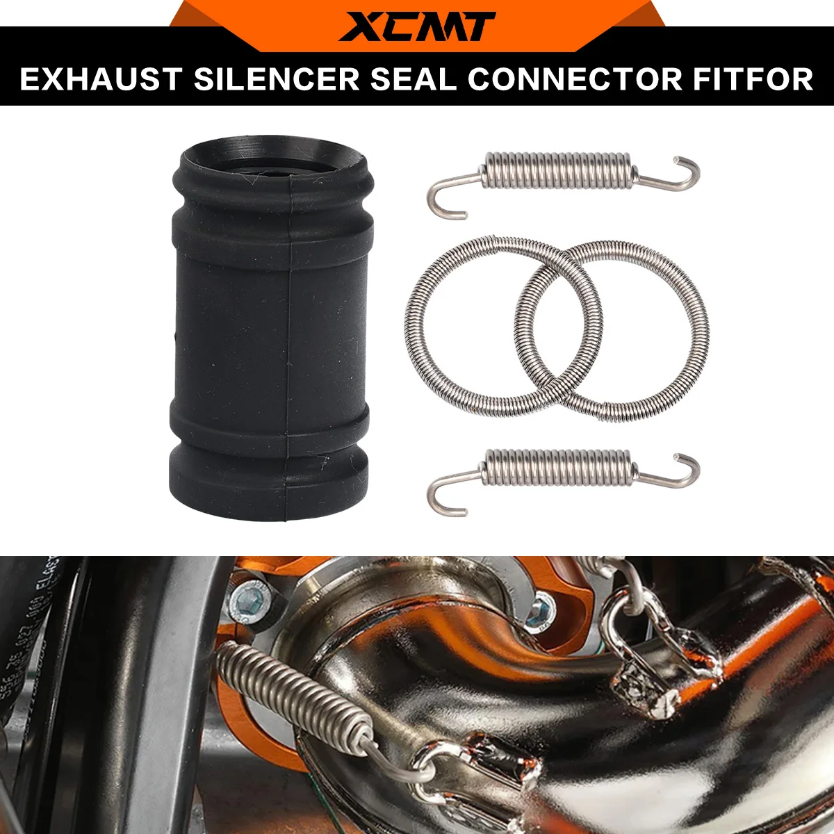Kit de acoplamiento de resorte de anillo de sellado de tubo de escape de motocicleta para KTM XC SX EXC XCW TPI Husqvarna TC TE TX GASGAS EX EC MC MOTO