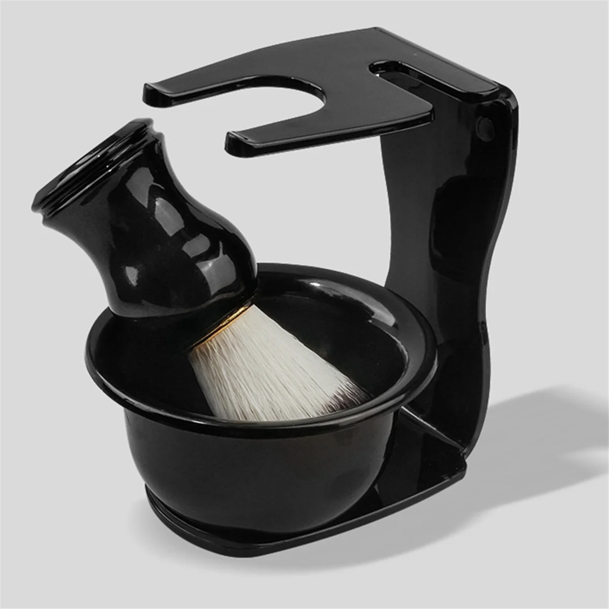 ABKR Juego de brochas para tazón de afeitar para hombre, herramientas de afeitado para barbería, cepillo para tazón de afeitar para lavado de cara