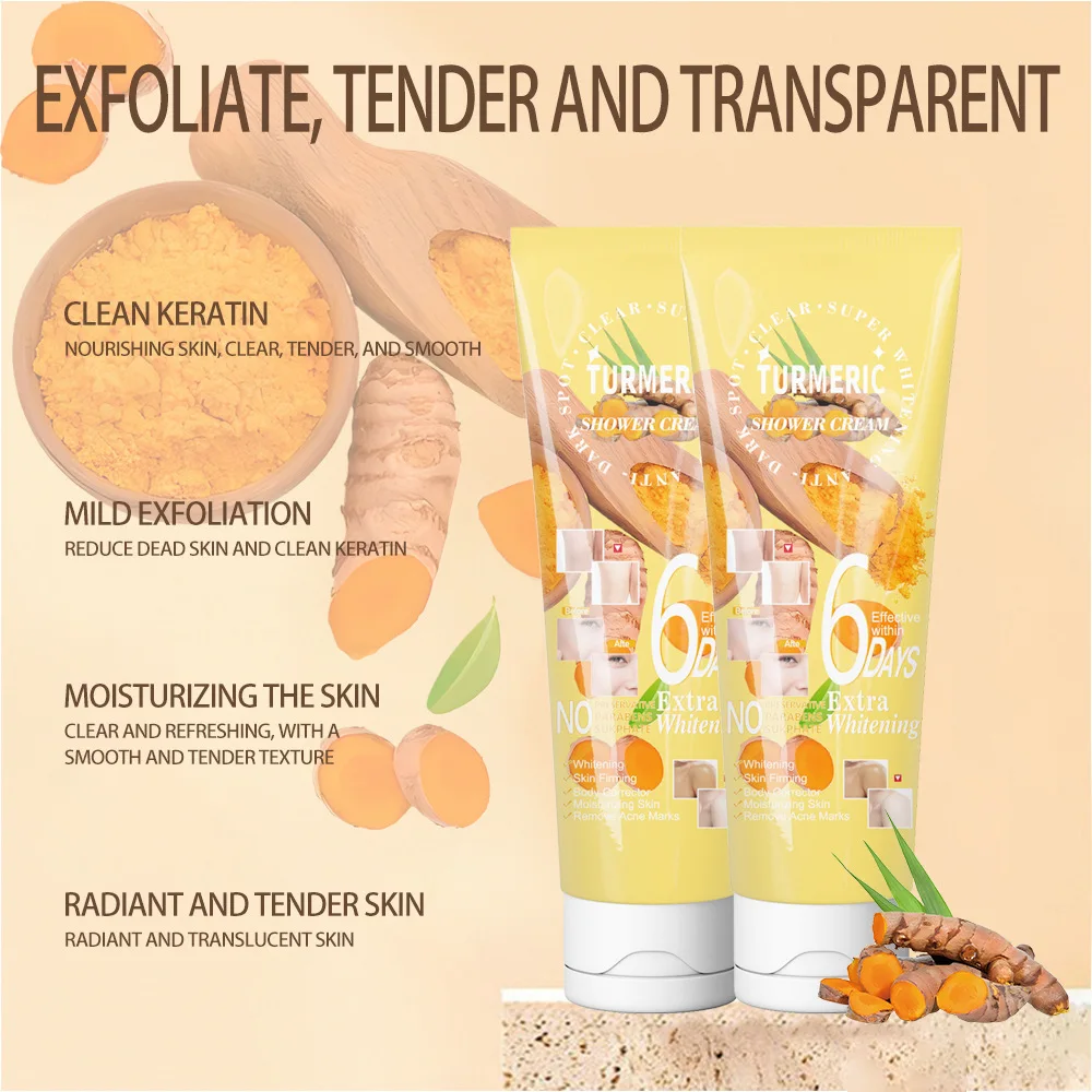180G Turmeric Sea Salt Scrub Deep Exfoliating Chicken Skin Moisturizing Softening Skin Exfoliating Scrub Salt