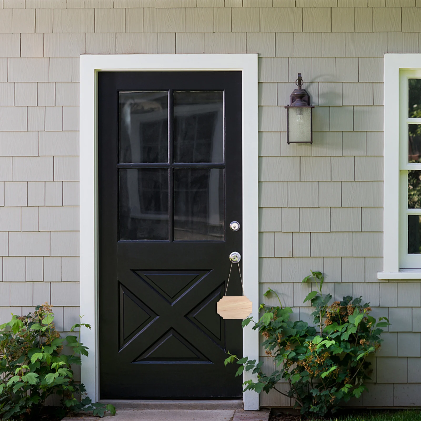 

2pcs Natural Wood Plaque Diy Unfinished Hanging Sign For Home Shop Decoration Blank Wooden Board Craft Sewing Craft Supplies