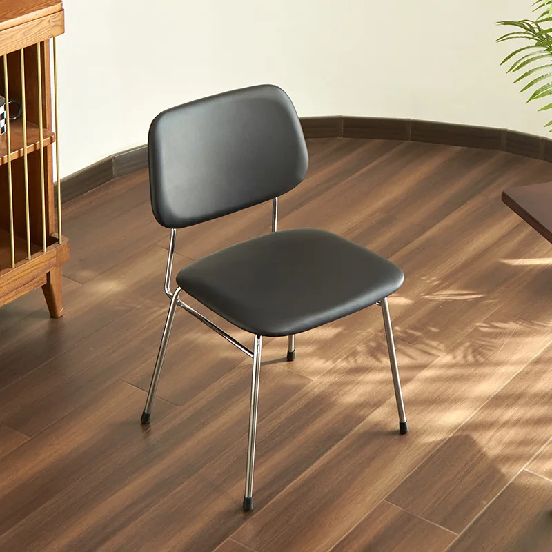 Nordic einfache galvanisierte Metall Stuhl Studie Wohnzimmer Büro Treffen Designer Tagungsraum Verhandlung