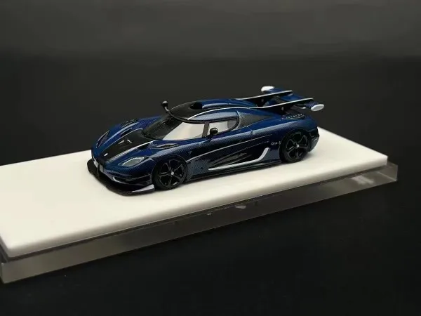 VMB Model 1:64 Koenigsegg one1 blue carbon Collection die cast alloy car model decoration gift