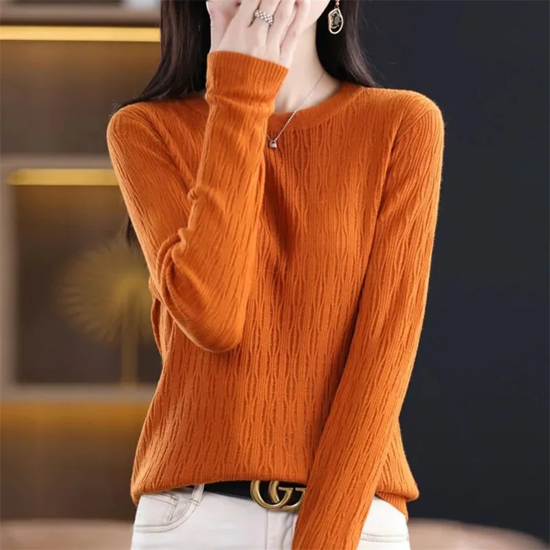 Women Sweater O-neck Autumn Winter Basic Pullover Warm Casual Pulls Jumpers Korean Fashion Spring Knitwear Bottoming Shirt