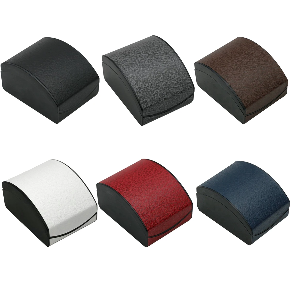 Watch Display Box Jewelry Storage Organizer Case Decor Gift 10.5X8X5.8CM Man Leather Flannel Watch Box Gift 6 Colors