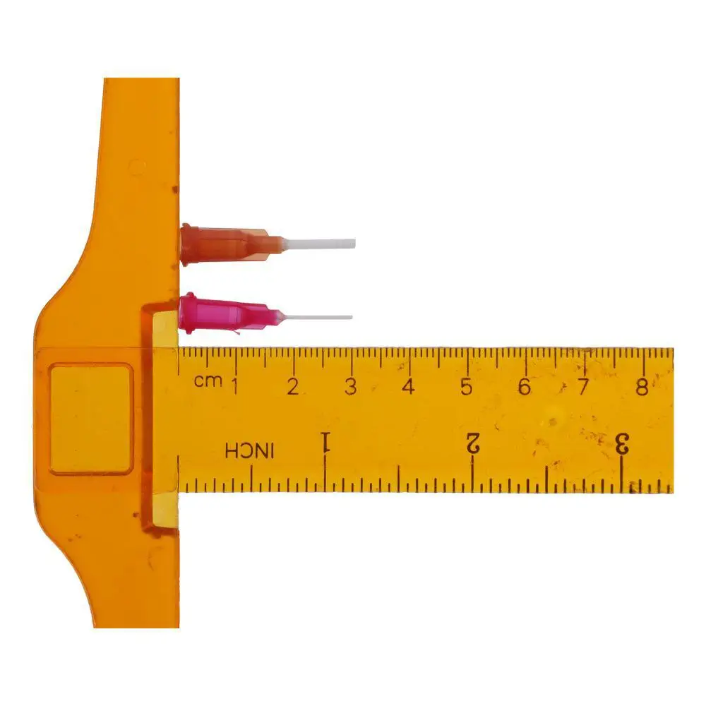 Plastic Dispensing Needles,PTFE Glue Needle Tube Blunt Luer Lock Tips with PP Flexible Needle for Liquid Glue Gun