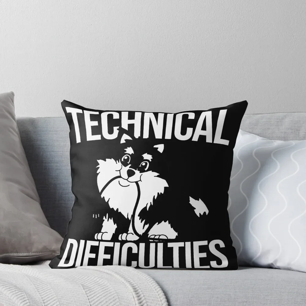 Skadi Tech Difficulties Throw Pillow Couch Pillows Decorative pillow case Sofa Covers For Living Room pillow