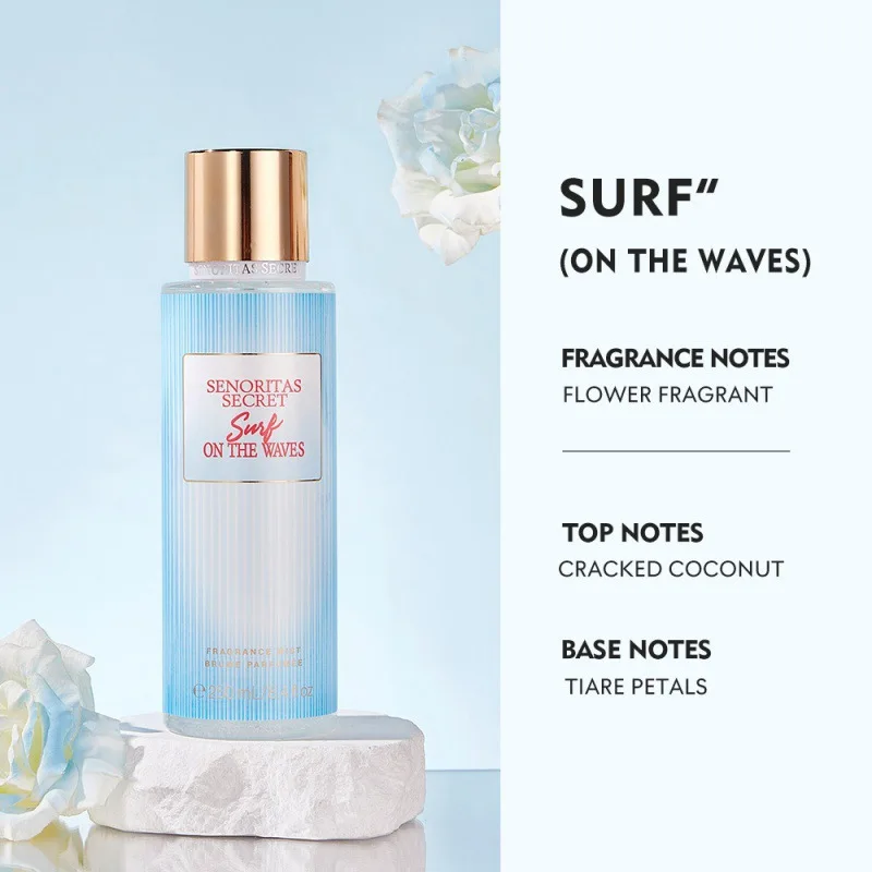 Parfum Bunga Buah Thailand Aroma Vanila untuk Wanita Tahan Lama Aroma Kencan Good Girl Parfume Body Spray Floral Mist 250ml