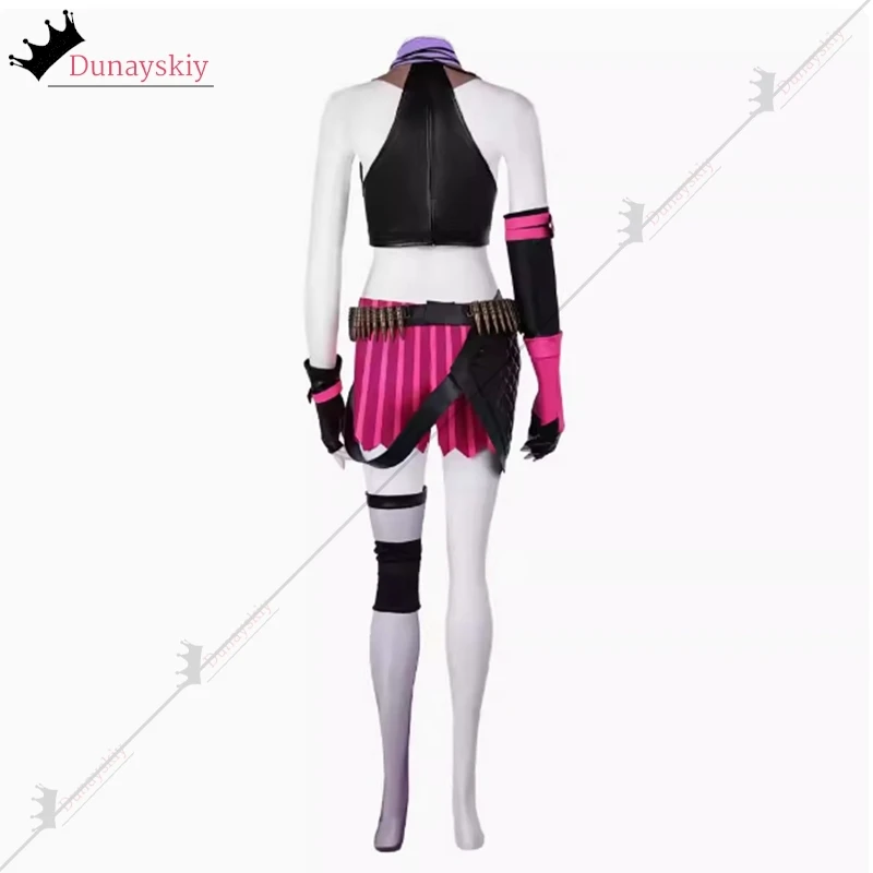 Gioco Jinx Costume Cosplay Anime Gioco LOL Arcane Gioco di ruolo Parrucca Donne sexy Costume di carnevale arcane-jinx cos Abbigliamento