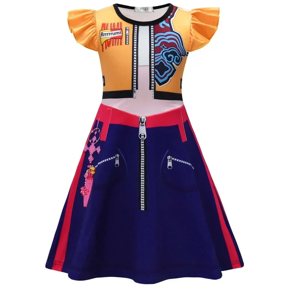 할로윈 2025 영화 악마 퇴치자 코스프레 드레스 소녀용 판타지아 어린이 카니발 파티 가면 무도회 생일 파티 의상