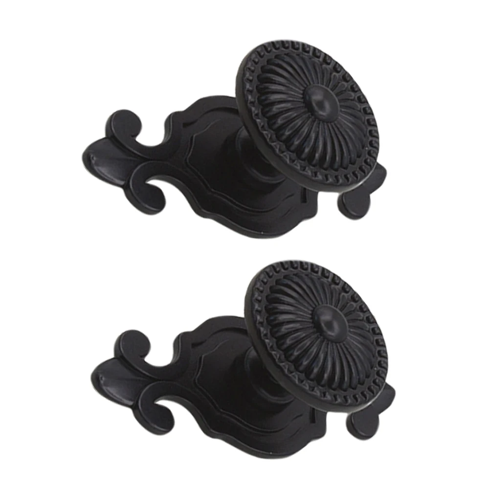 

2 Pcs Cabinet Door Handle Dark Vintage Metal Knobs for Drawer Wardrobe Furniture Hardware Zinc Alloy Durable Pull