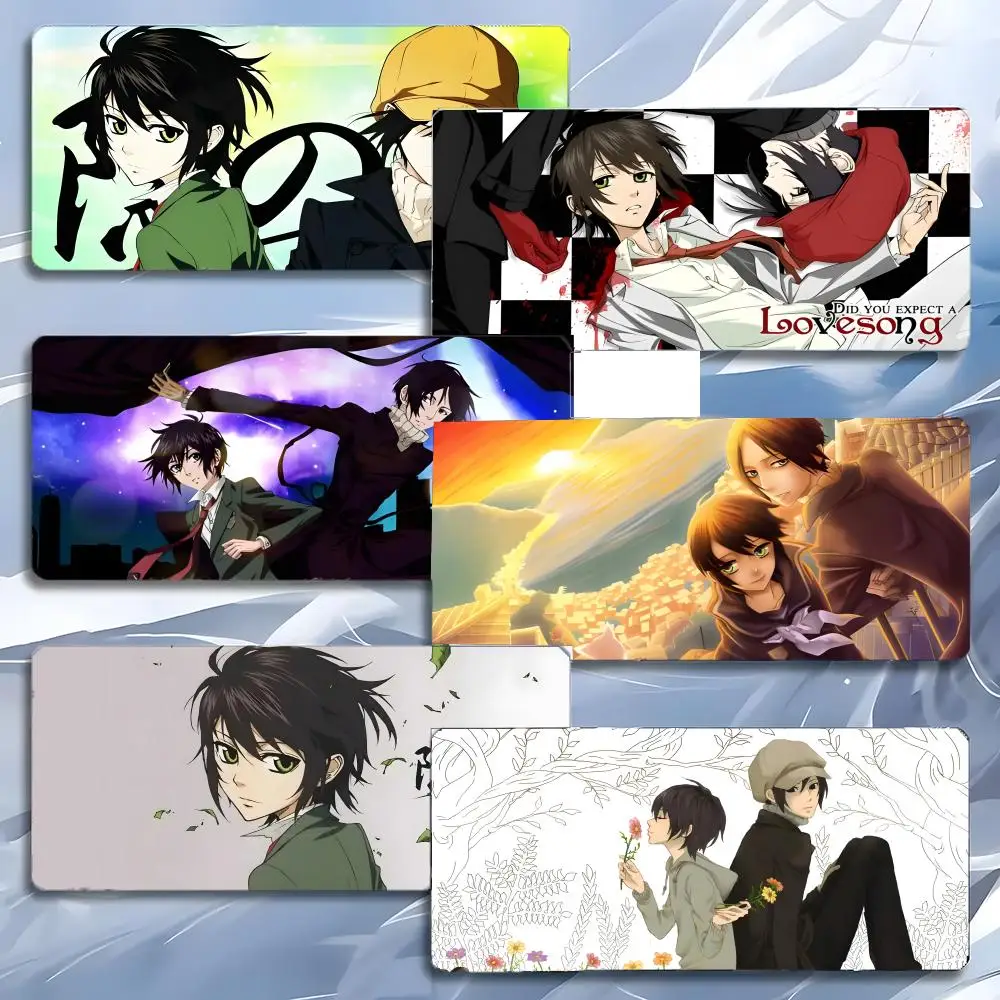 Alfombrilla de ratón Cool Mysterious Anime N-Nabari no Ou, alfombrilla grande para juegos LockEdge, alfombrilla gruesa para mesa de PC y escritorio
